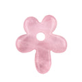 Fashion 35MM Flower Shape Rose Quartz Natural Stone Pendant Crystals Healing Stone Designer Jewelry for Keychain Necklace Make