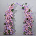 2.3m Purple Pink New Style Wedding Arch Flowers Artificial Wedding Arch for Christmas Back School Chinese New Year Event