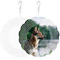 8 Inch Sublimation Wind Spinners Double Sided Blank White Aluminum Wind Spinner 200*200*1MM