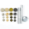 Deepeel D3-8 18mm Flatback Copper Four-Button Round Button Handmade Sewing Material for DIY Garment Jacket Accessories