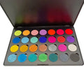 Professional Mixed Color Face Body Paint Water Activated Eyeliner Makeup Washable Painting Palette Natural Eyeshadow Palette