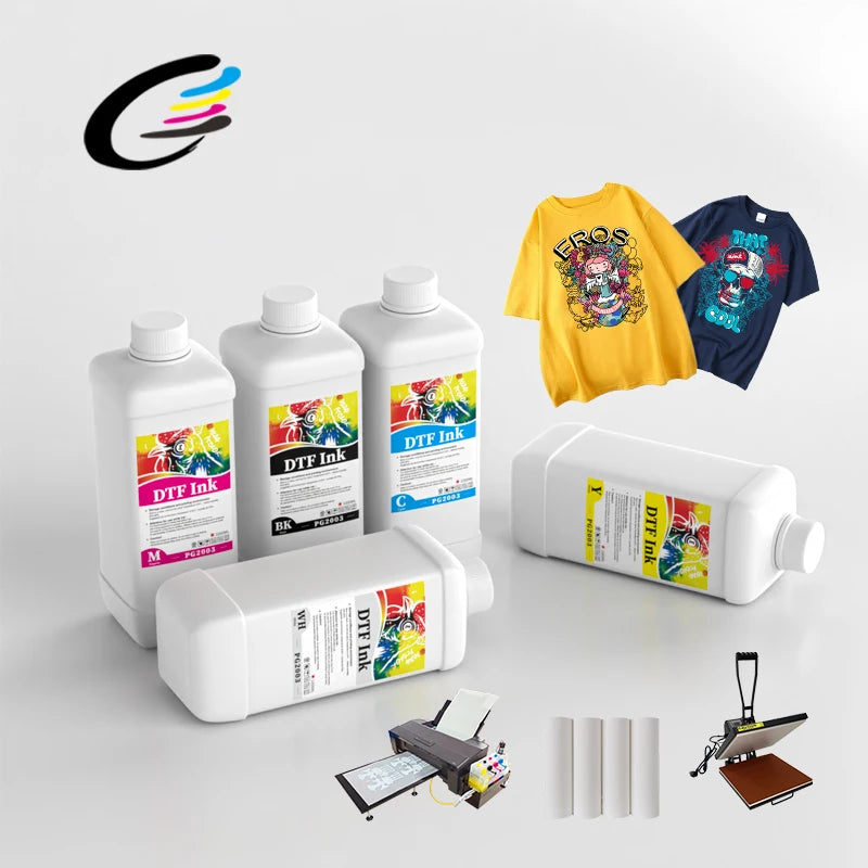 Fcolor PG2003 5 Color Whiter DTF Heat Transfer Film Printer Pigment Ink for Epson Printer