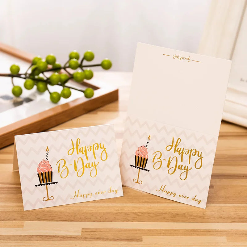 Handmade Business Embossed Thank You Cards Custom Logo Small Sticker Cardboard Paper Type for Invitations