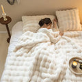 Custom Solid Color Thickened and Warm Multi-Functional Double-Sided Velvet Soft Blanket
