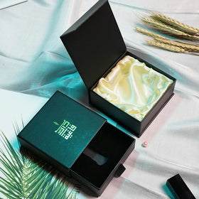 Custom Biodegradable Low Price Black Small Present Ring Necklace Bracelet Cufflink Gift Paper Jewelry Packaging Box