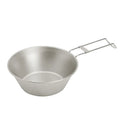300ml Stainless Steel Outdoor Camping Tableware Sierra Cup with Folding Handle Metal Bowl for Drinking for Camping