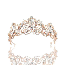 Baroque Fashion Coronas De Reinas Tiaras 15cm Wedding Tiara Bridal Crowns for Queen Alloy Luxury Crown Embellishments Tiara