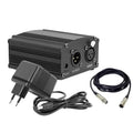 Manufacture Portable Professional Connector Adapter With XLR Cable Condenser Microphone 48V Phantom Power Supply