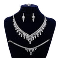 Wholesale Drop Shipping Luxury Necklace Set Wedding Accessory Copper Alloy Cubic Zirconia Exquisite Jewelry Set for Women BN7905