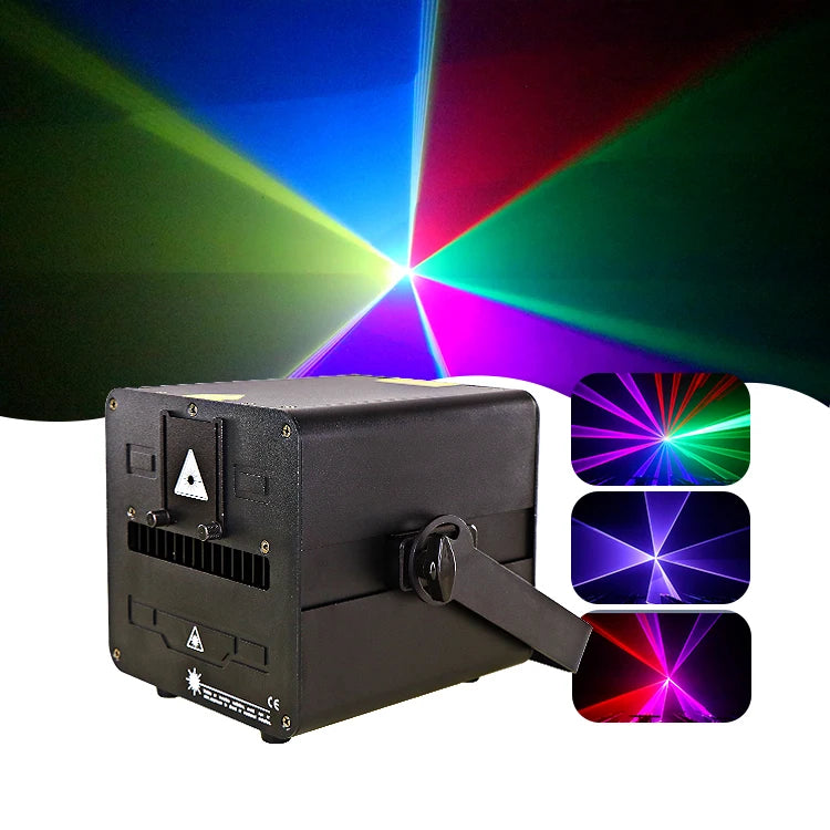 Custom 3D 1W 2W 3W 6W 10W Rgb Full Color Laser Light for Ktv Nightclub