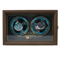 Automatic Portable Luxury Water Proof Wooden Walnut Grain Watch Winder 2 Slots Li-ion Battery Motor Watch Winder Box