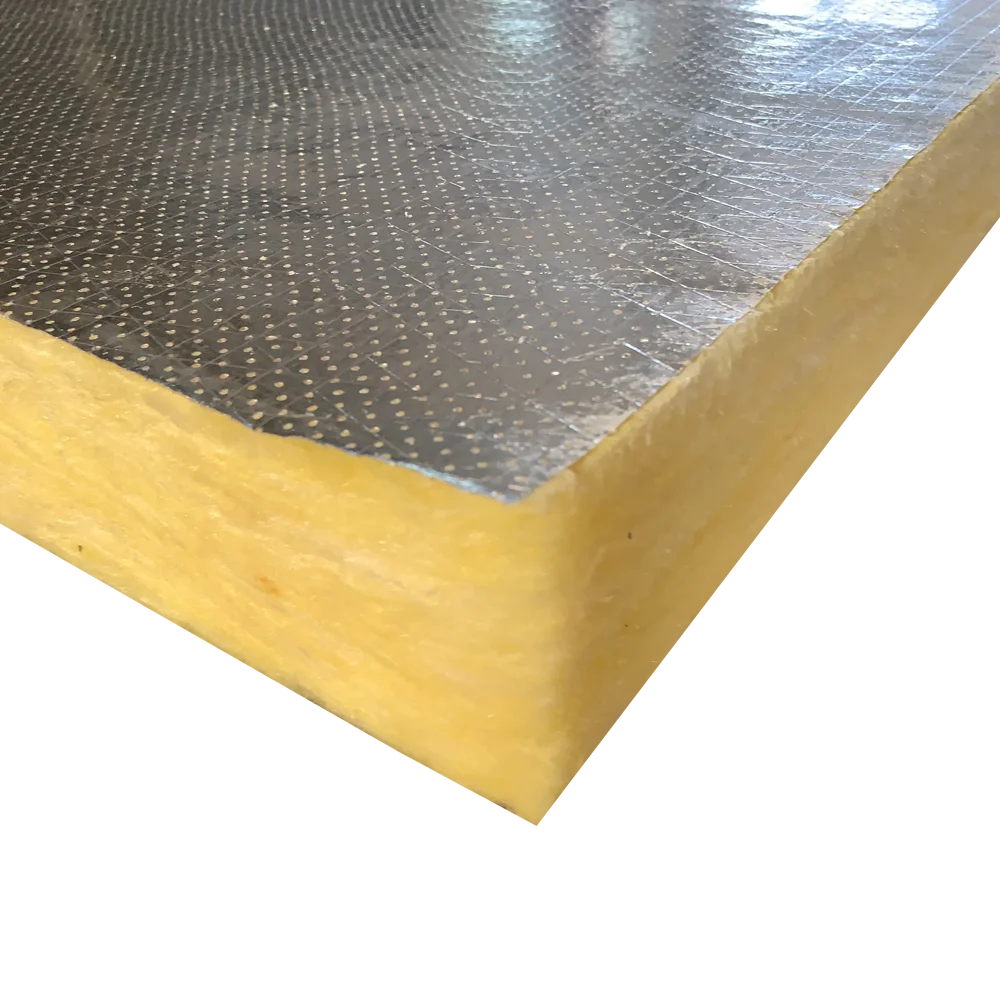 UET Fire Proof Acoustic HVAC System Insulation Glass Wool Board air Conditioner Perf Foil Fiber Glass Wool Duct Liner Panel