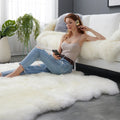 Fashionable Comfortable Eco-FriendlyNatural Fur Carpet Durable Australian Sheepskin Fur Rug ECO-TAN Process for Home Car Camping