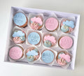 XJH 12 Cavities Twelve Hole Cupcake Box 12 Holes Cupcake Boxes and Packaging White Card Paper Dessert Box for Party Wedding