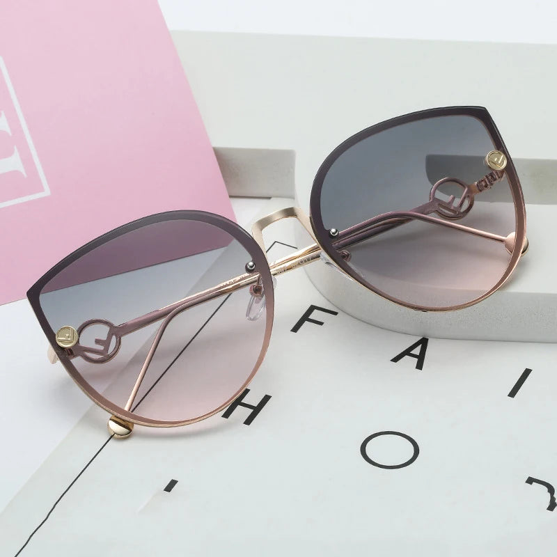 Hot Sale Wholesale Butterfly Cat Eye Fashion Sunglasses Brand Big Frame Women Sun Glass Custom Shades Sunglasses Lentes De Sol