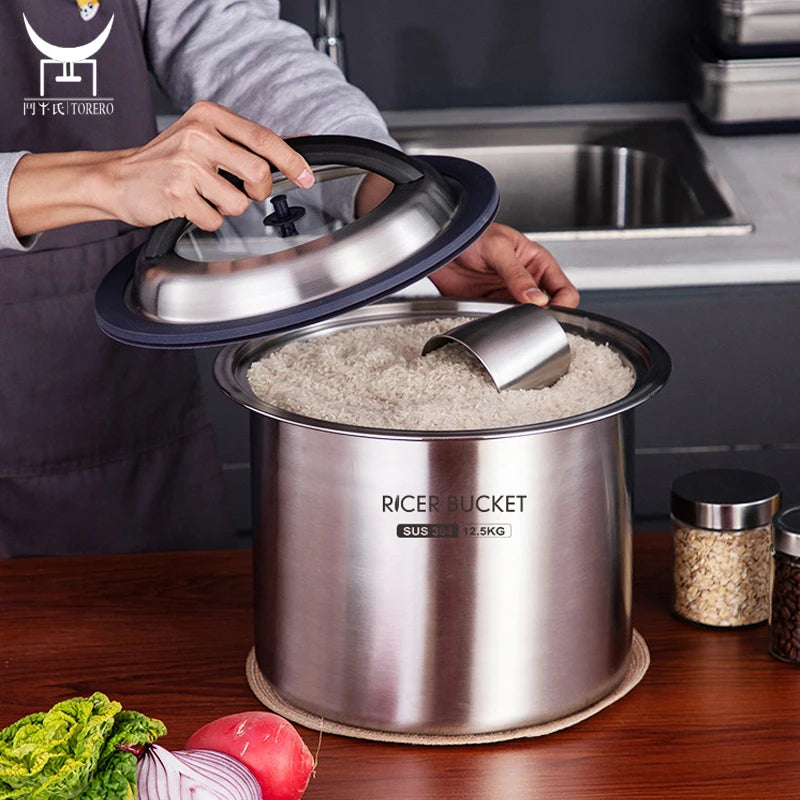 Wholesale High-quality Cereal Airtight Barrel Seal Pot with Lid Transportation Food Storage Rice Bucket Seal tank