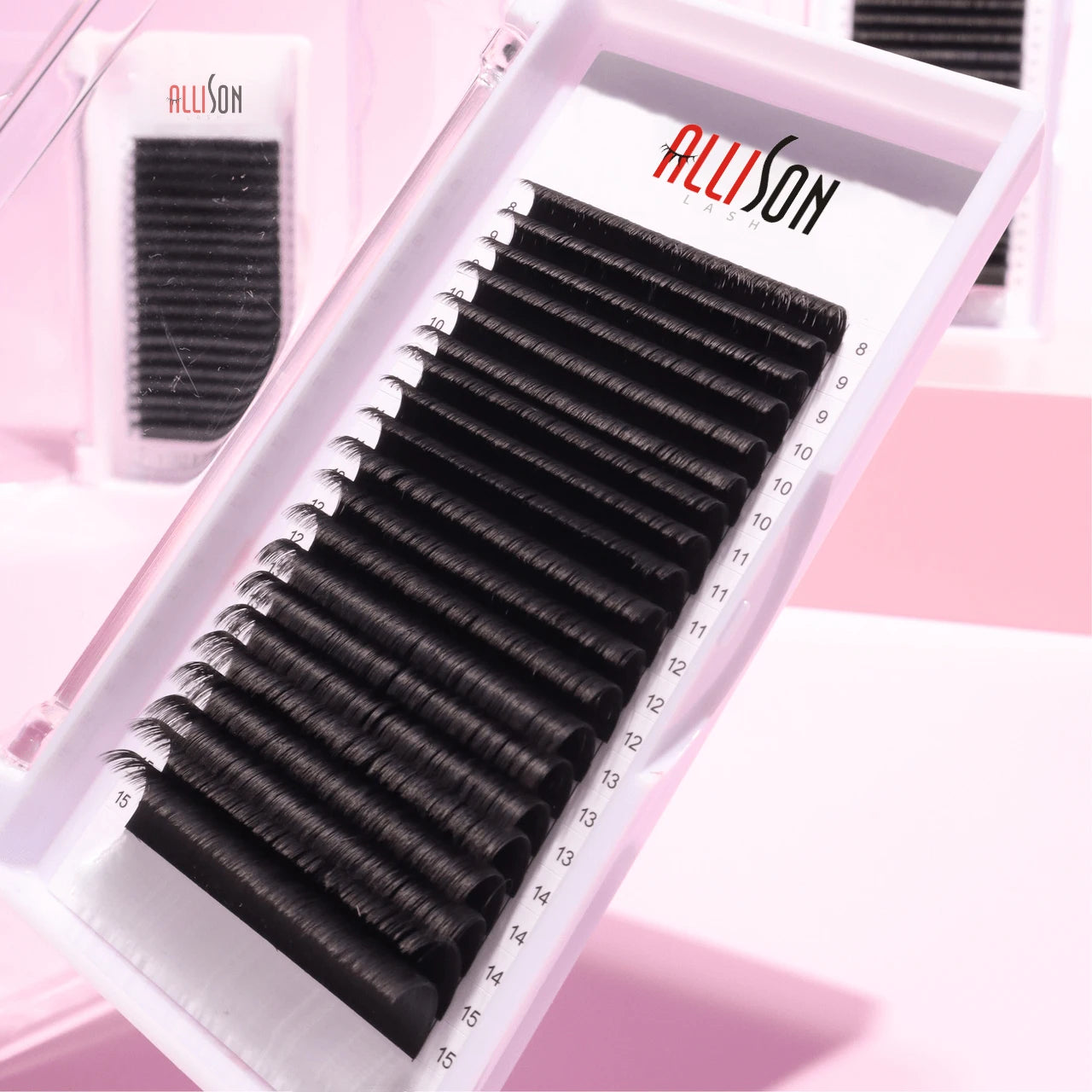 Oem Odm Cashmere Lash Tray 0.03 0.05mm 6-24mm Dark Black Silk Mink Lash Extension Supplies