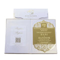 New Arrival Gold Mirror Acrylic Included Greeting Cards Wedding Invitation Cards Acrylic Invitations for Various Occasions