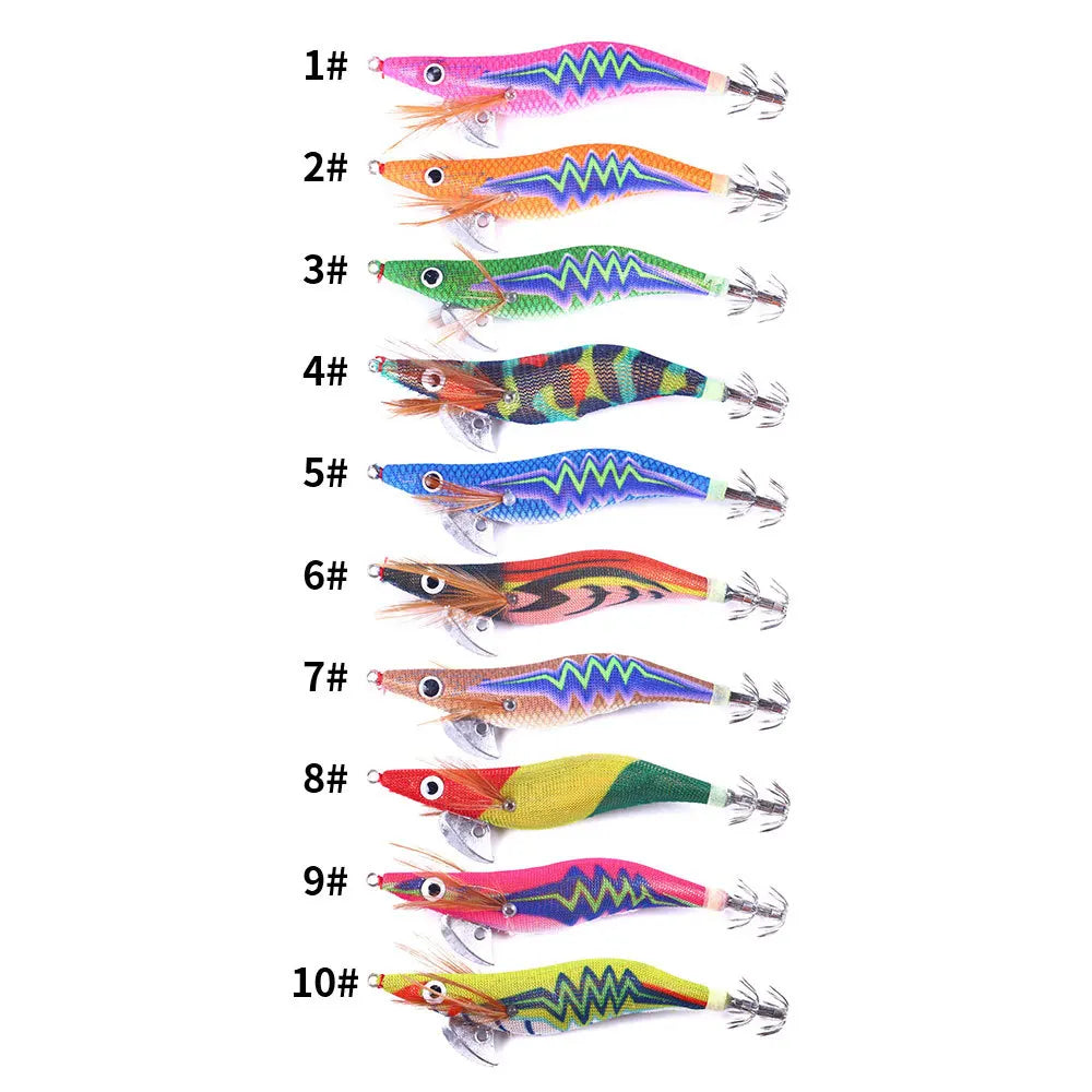 New Style Fishing Lure Luminous Yamashita Squid Jigs with 2.5#3.0# Fishhook
