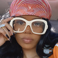 New Classic Big square Frames Fashion Blue Light Glasses Women Men Custom Own logo Wholesale Ins Retro Lentes