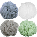 Eco-Friendly GRS Recycled PET Organic Natural Exfoliating Mesh Brush Pouf Soothe Skin Bubble Pouf Loofah Shower Bath Sponge