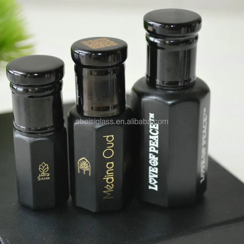 3ml 6ml 12ml Attar Fancy Glass Oud Attar Bottle Tola for Arabic Oud Oil Bottle With Box