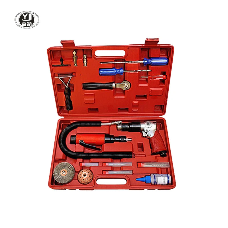 18Pcs YIJING YJ6661 Tire Repair Kit with Hard Case 1 Set OEM Emergency Repair Tools 1 Year Warranty Pneumatic
