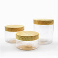 300ML Empty Clear PET Jars Containers with Plastic Lids for Skin Care & Cosmetic Lotion Storage