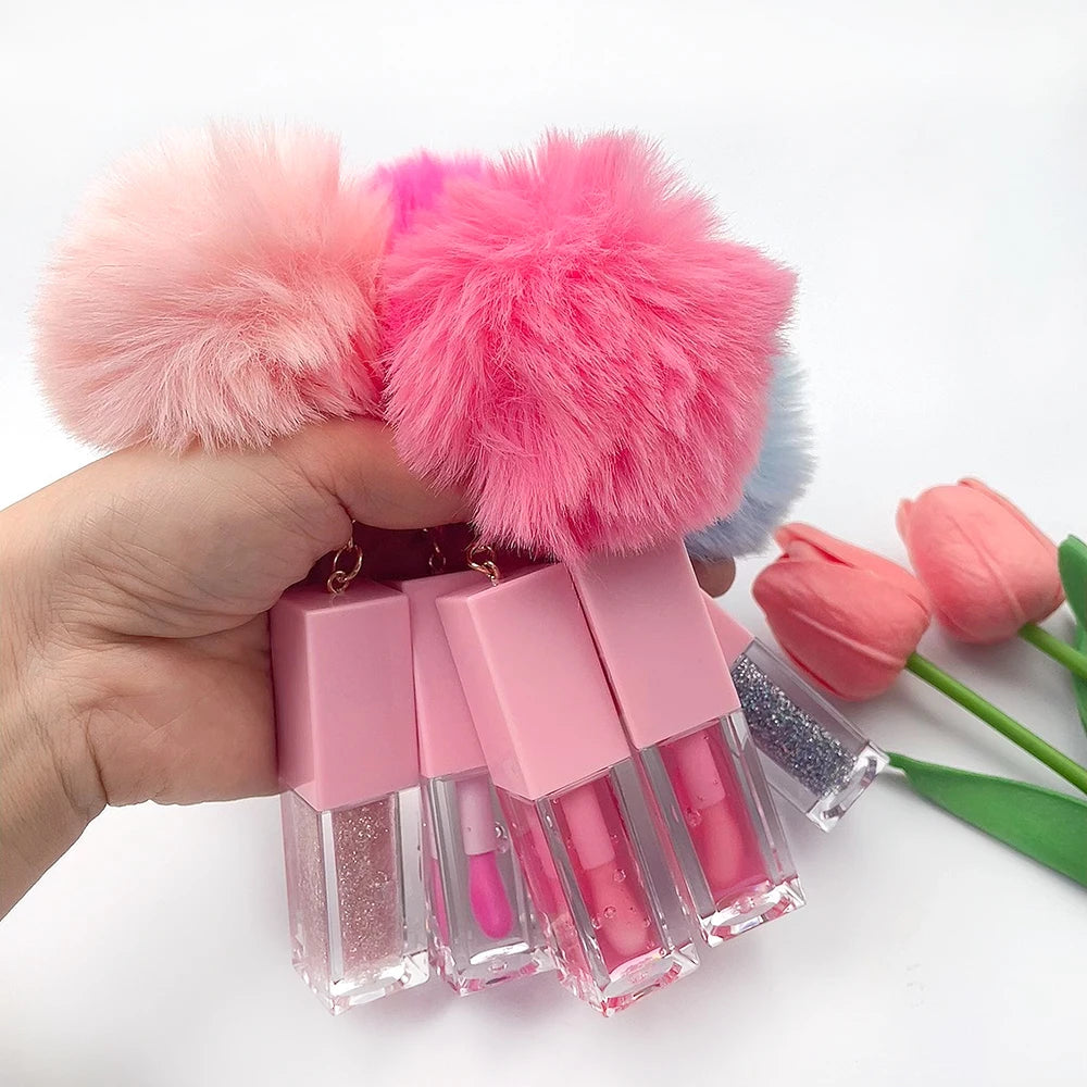 Factory Supply Lip Oil Tinted Vegan Plumping Fruit Flavour Mineral Hydrating Liquid Lip Oil With Ball Top Private Label