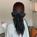 IVANHOE Vintage Big Large Velvet Bow Hair Clip for Women Girls Wedding Long Ribbon Korean Hairpins Barrette Hair Accessories