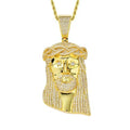 Customized 925 Sterling Silver + Moissanite Exquisite Jewelry Unique Christian Necklace with Jesus Head Pendant for Children