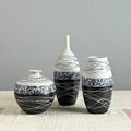 Modern Simple Crude Pottery Pot Rustic Design Style Living Room Decor Retro Desktop Vase Simulated Dried Ceramic Porcelain Vases