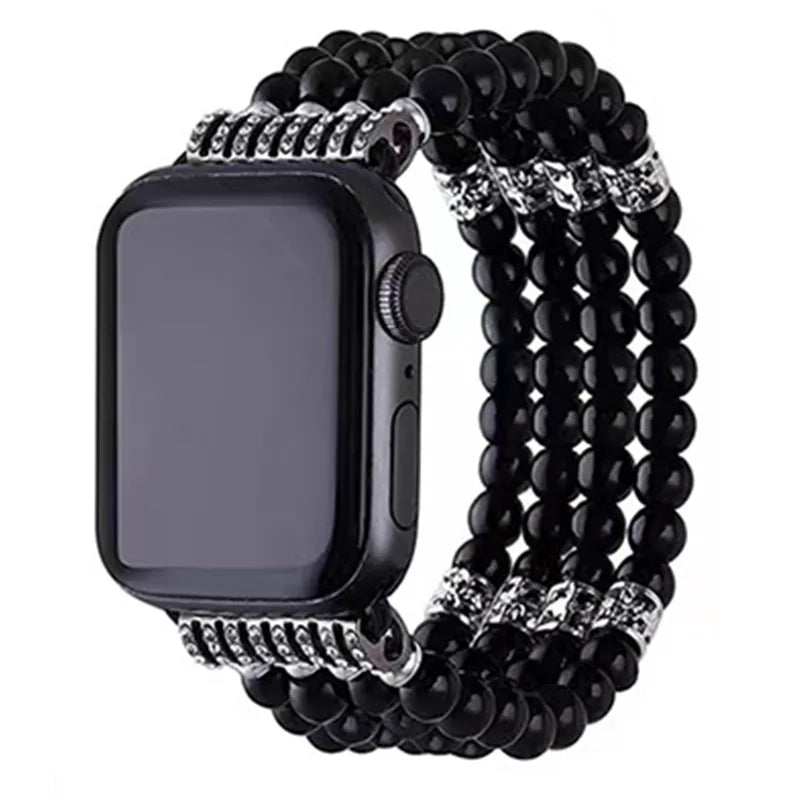 Layer Turquoise Gemstone Agate Natural Stone Wrap Bracelets Jewelry Watch Band/Luxury Crystal Stone Bead Watch Strap
