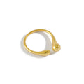 Adjustable Rings S925 Sterling Silver Water Drop Shape Ring Women Girl Gift