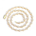 NUOYA 6.5mm Hip Hop Jewelry Silver Plated Tennis Chain Necklace for Women Bling Diamond Tennis Chain Necklace