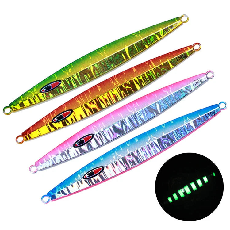 WEIHE  Heavy Jig Fishing Lure 130g 150g 180g Jigging Bait Peche Spoon CastJig Lead Fish Lures Pesca Deepsea Saltwater Fishing