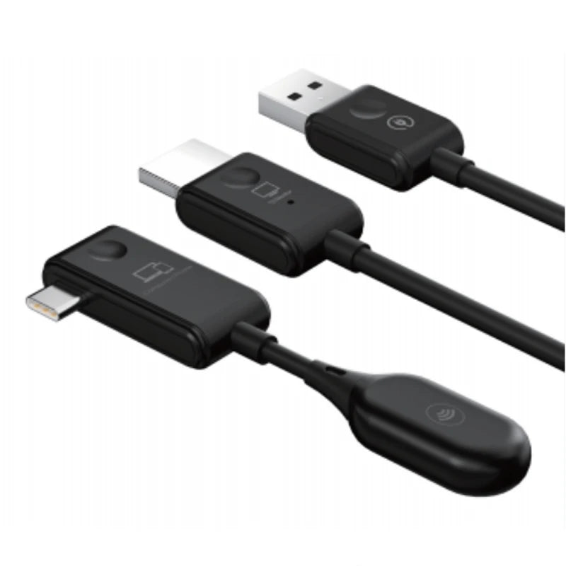 Wireless USB C HDMI in Screen Mirroring Dongle Driver Free Plug and Play Miracast Tool for Monitor TV