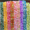 Multi Color Round Jade Beads with Customizable Colors for Jewelry Making