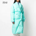 Wholesale Winter Clothing Cotton Jacket Warm Loose Thick Mid-length Over the Knee Down Jacket Plus Size Winter