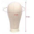 21\"22\"23\"24\" Cork Canvas Block Mannequin Head for Wig Display and Training Durable and Versatile Canvas Head