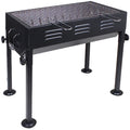 Premium Portable Dual-Zone Charcoal Grill Compact Folding Design with Modern Iron Construction for Camping & Outdoor BBQ