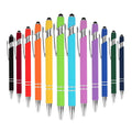 Wholesale Business Good Ballpoint Pen Gifts Customize Logo for Promotion Metal Rubber Pen With 2 in 1 Personalize Print Pen