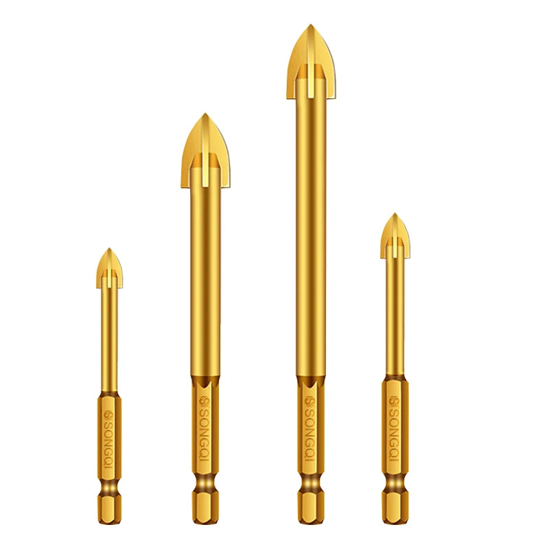 SONGQi Cross Head Hex 5-12mm Ceramic Tile Drill Bit for Ceramic Tile Drill Bit