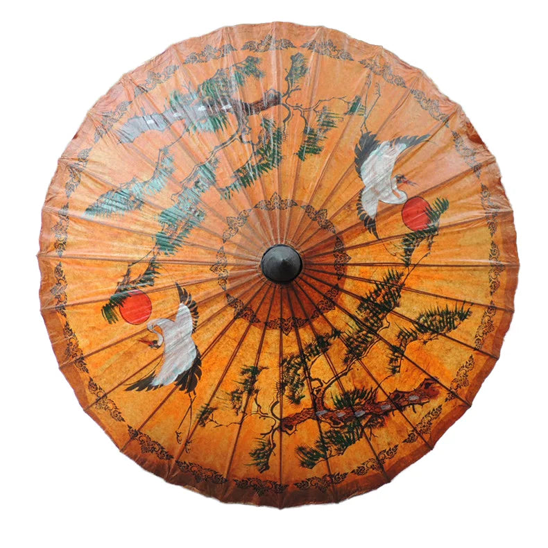 Custom Paper Decorative Parasol Umbrella Diy Oiled Paper Painting Umbrellas Ivory Paper Umbrellas for Weddings