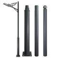 Split Type Lamp Post 6M Outdoor Street Light Pole Grey Steel Metal Rod Solar Courtyard Lamp Post Garden Lighting Bracket