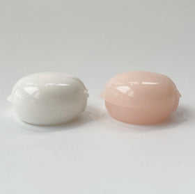 20/410 24/410 White and Pink Plastic Flip Top Cap Snap Top Dispensing Caps Closure for Plastic Cosmetic Bottles