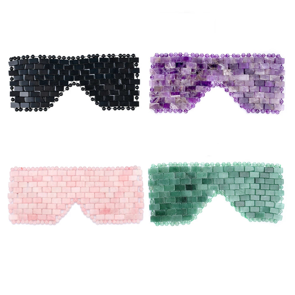 Face Massager Facial Mask Facial Rose Quartz Eye Mask Cooling Therapy Massager Sleep Facial Mask