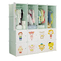 Factory Wholesale Modern Foldable Plastic Wardrobe DIY Home Furniture Combination Cabinet for Living Room and Villa