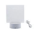 Qualisub Square Shape Acrylic Photo Frame 7-Color Changing LED Lights Sublimation Blanks DIY Thermal Transfer Printing