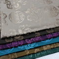 Heavy Shiny Wholesale Breathable Traditional Silk Brocade Fabric Jacquard for Women Men Kimono Tang Suit Costume